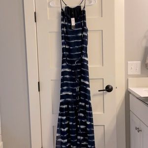 Banana Republic Blue/White Long Sundress. Size 4. NWT.